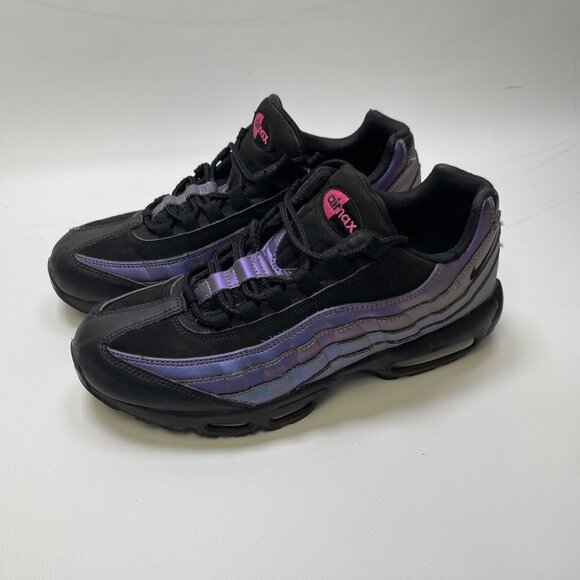 Nike Air Max 95 Black Premium Throwback 2019 538416-021 Shoes Men Size 9.5 READ - Picture 4 of 16